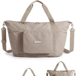 Foldable Travel Bag, 37L Duffle Bag for Travel, Expendable Carry on Weekender